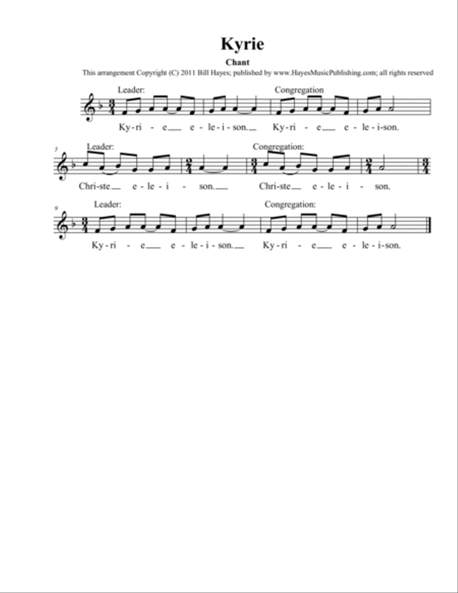 Chant Mass (Book) Voice scores gallery preview page 5