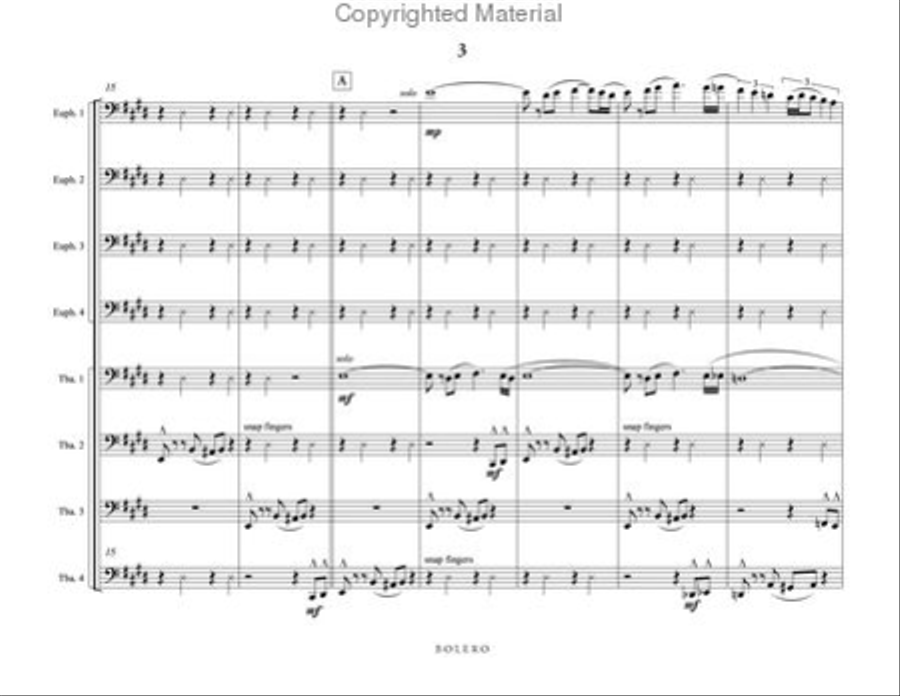 Bolero Bolero Brass Ensemble scores gallery preview page 5