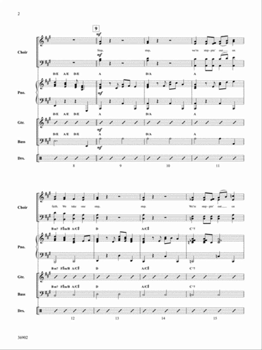 Steppin' Out on Faith Choir scores gallery preview page 3