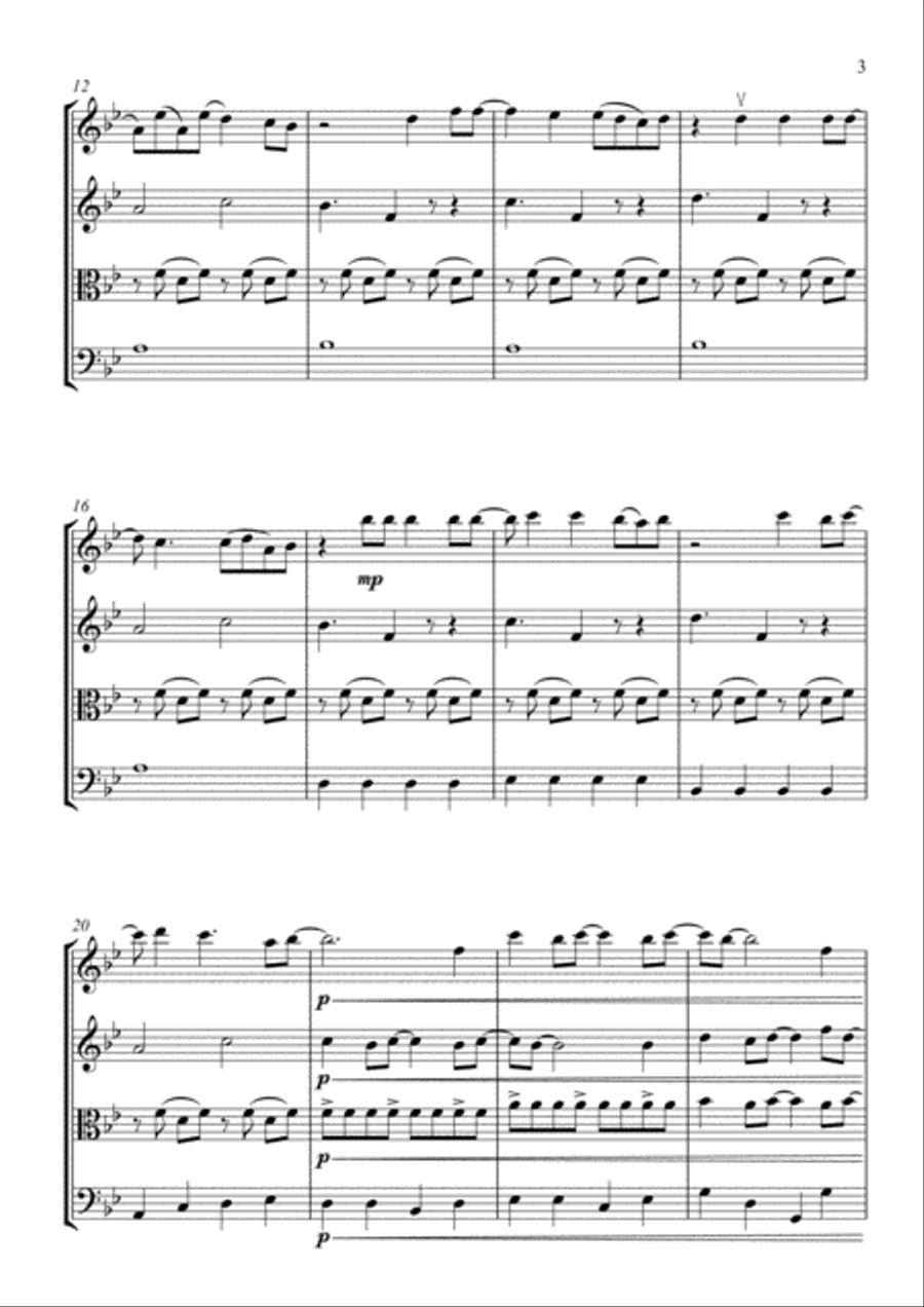 How To Save A Life String Quartet scores gallery preview page 3