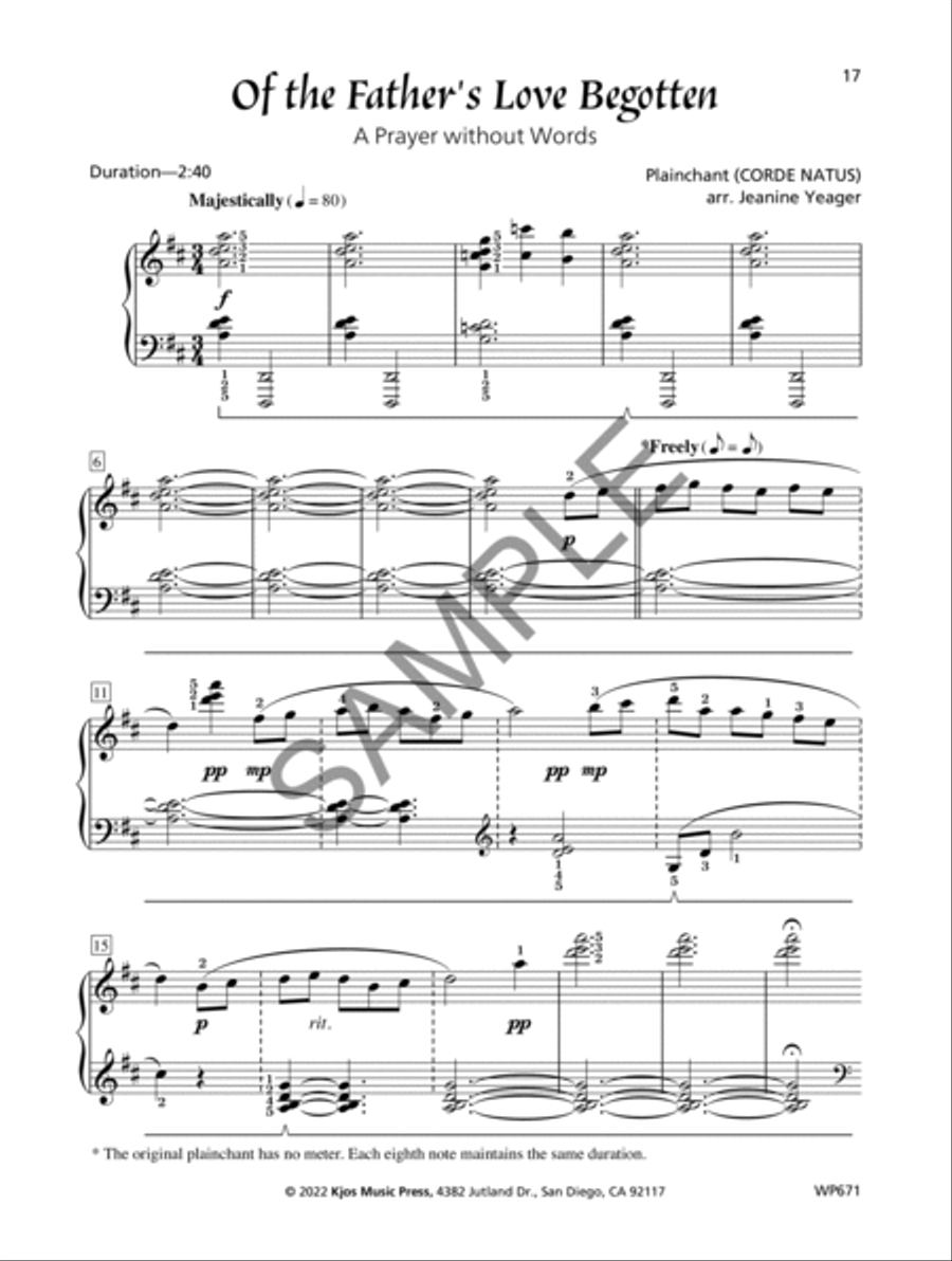 Sacred Journey Sacred Journey Piano Solo scores gallery preview page 2