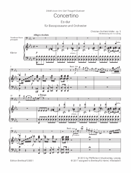 Concertino in E flat major Op. 5