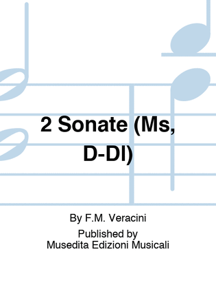 Book cover for 2 Sonate (Ms, D-Dl)