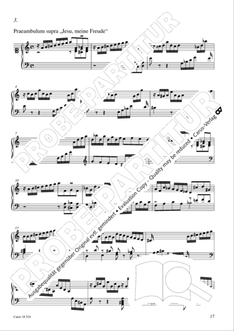 Chorale arrangements. First part of the Clavier-Ubung