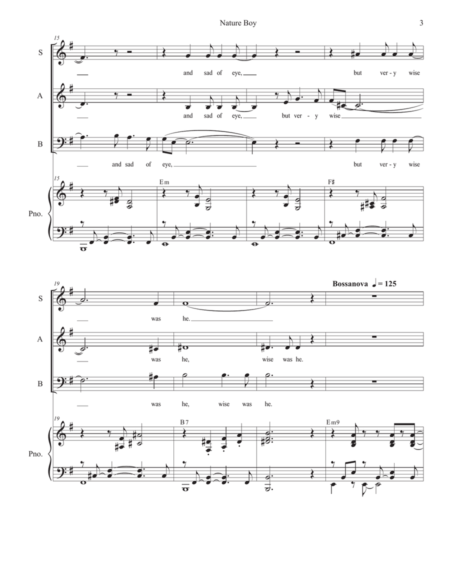 Nature Boy Nature Boy 3-Part scores gallery preview page 3