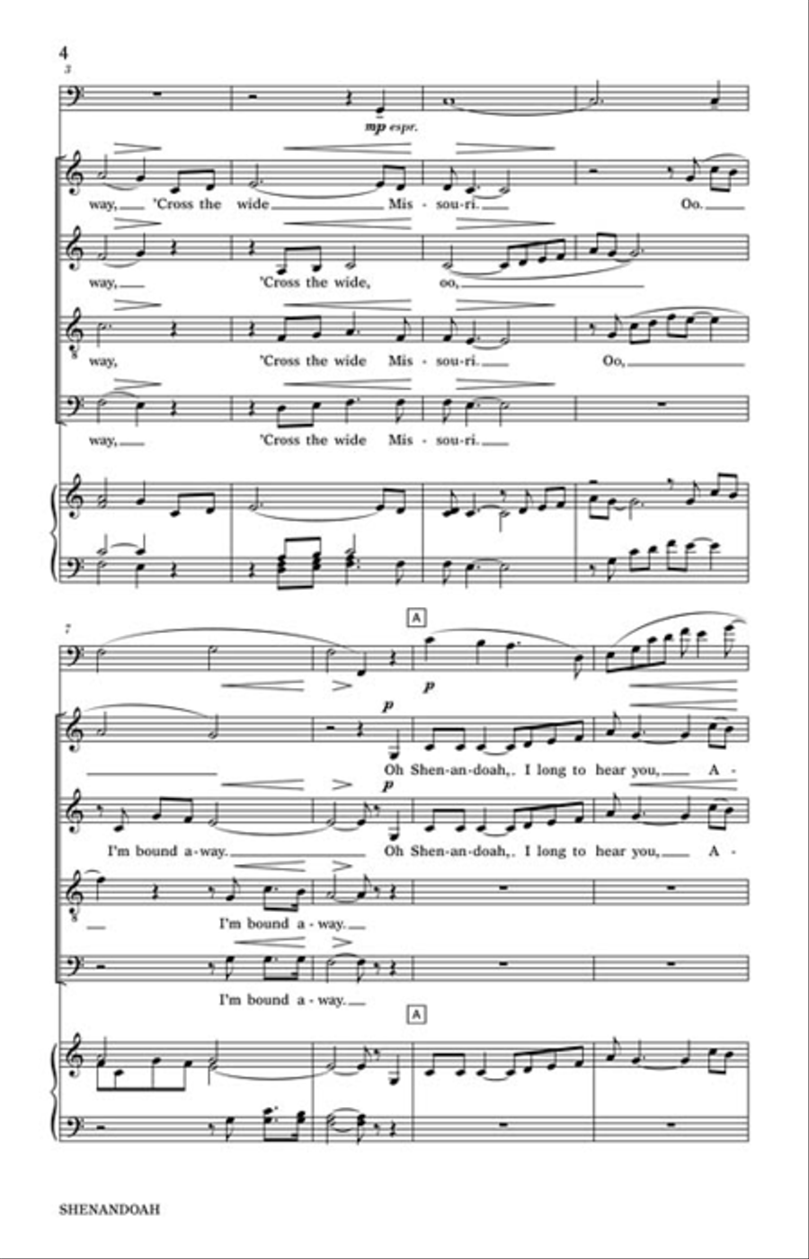 Shenandoah 4-Part scores gallery preview page 3