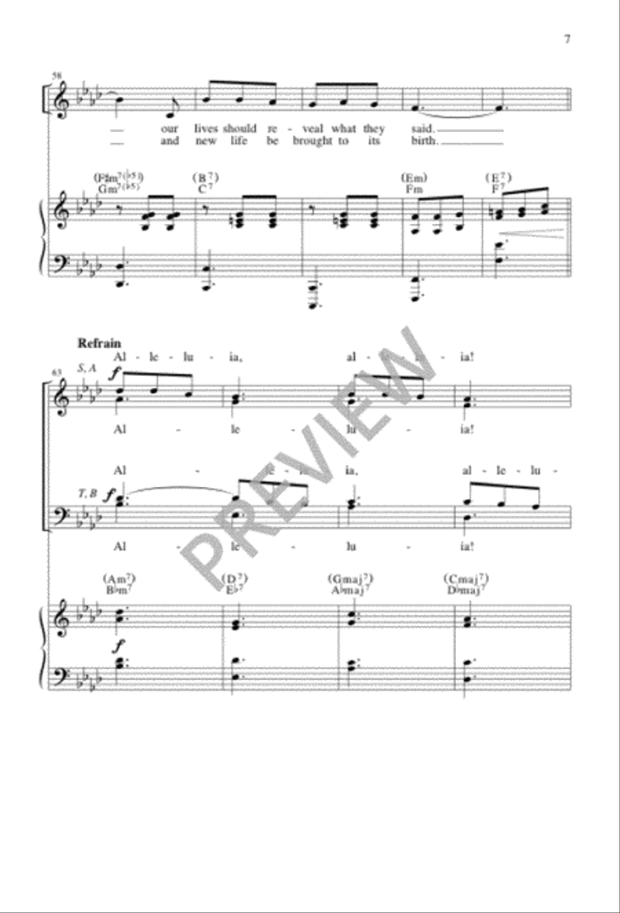 The Lord of the Earth 4-Part scores gallery preview page 7