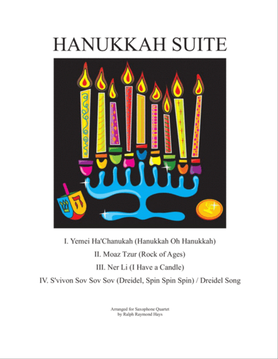 Hanukkah Suite (for Saxophone Quartet) Saxophone Quartet scores gallery preview page 1