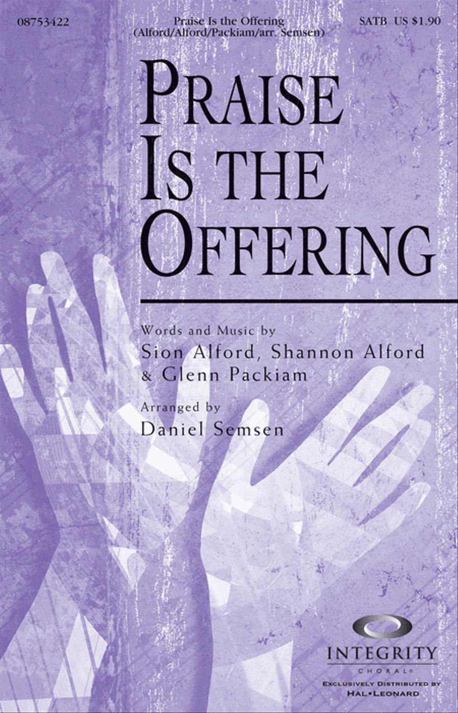 Praise Is the Offering 4-Part scores gallery preview page 1
