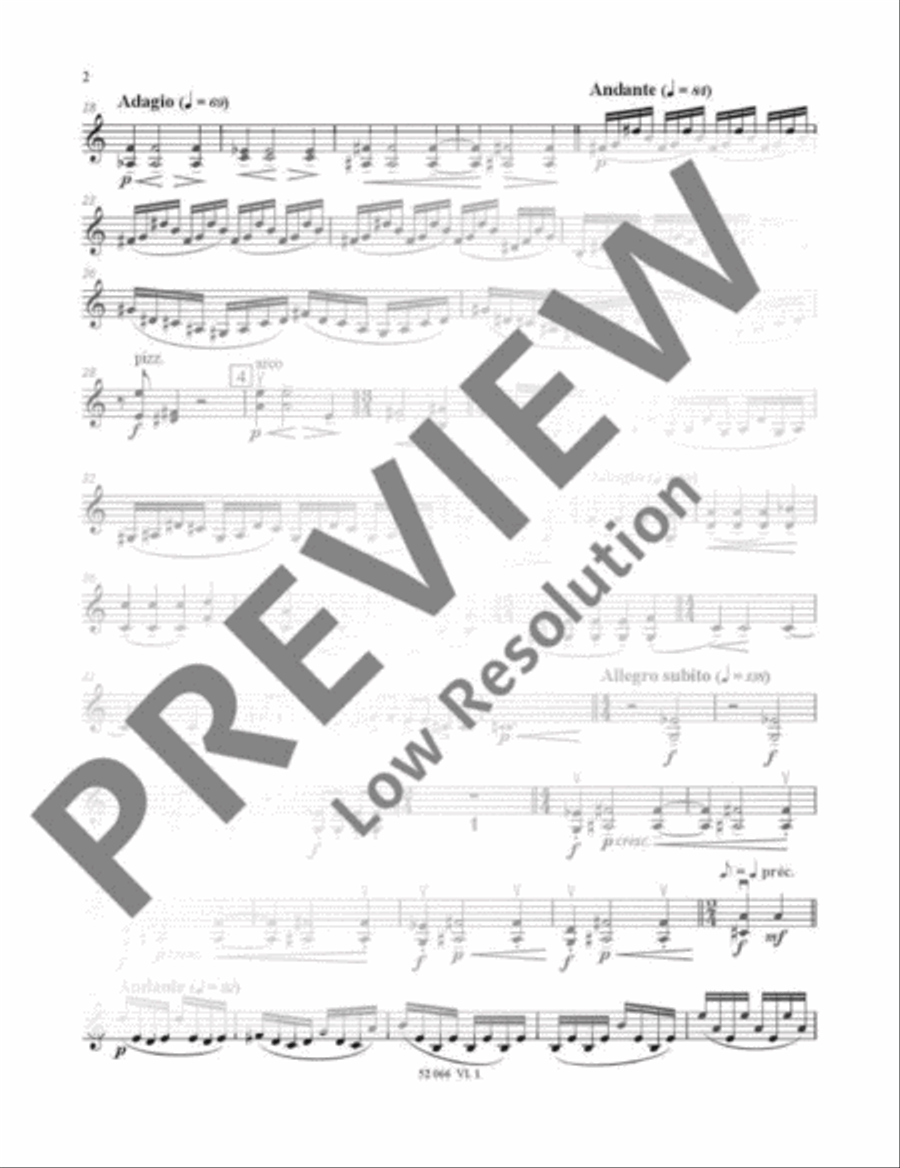 The Dove String Quartet scores gallery preview page 21