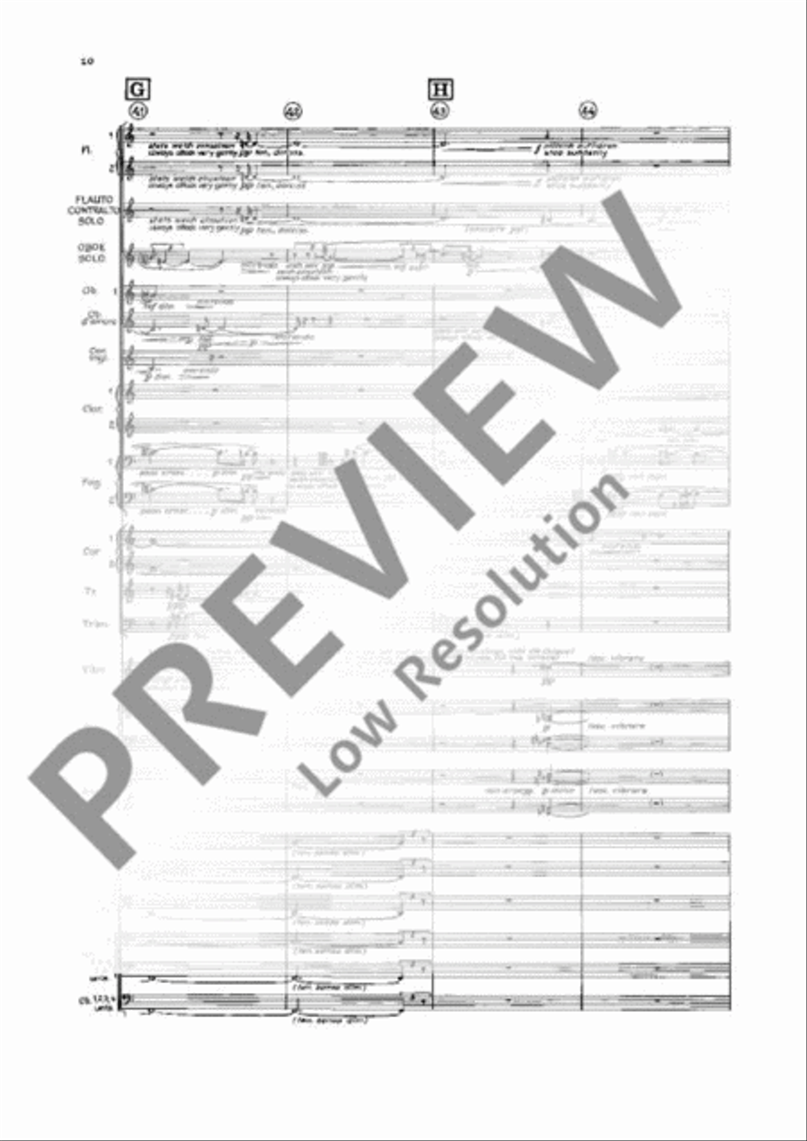 Double Concerto Orchestra scores gallery preview page 19