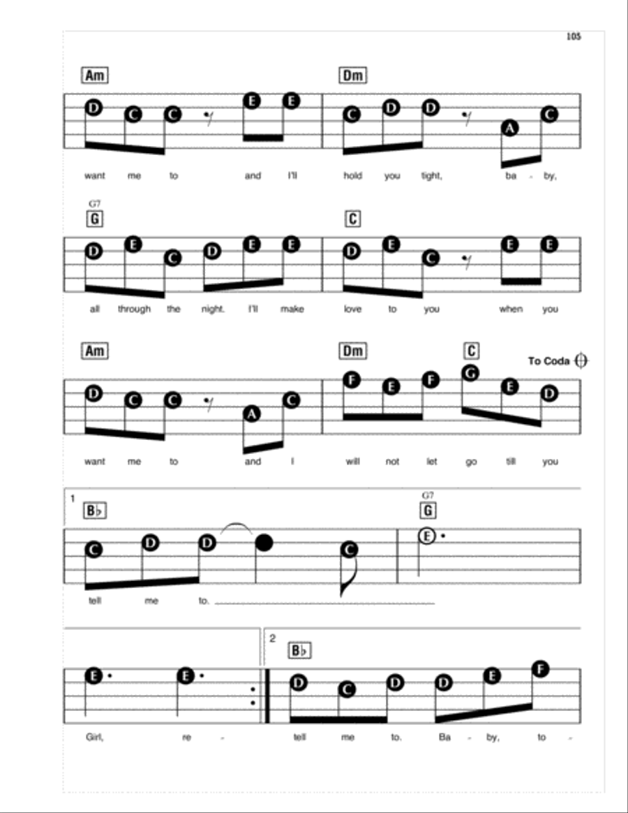 I'll Make Love To You Electronic Keyboard scores gallery preview page 3