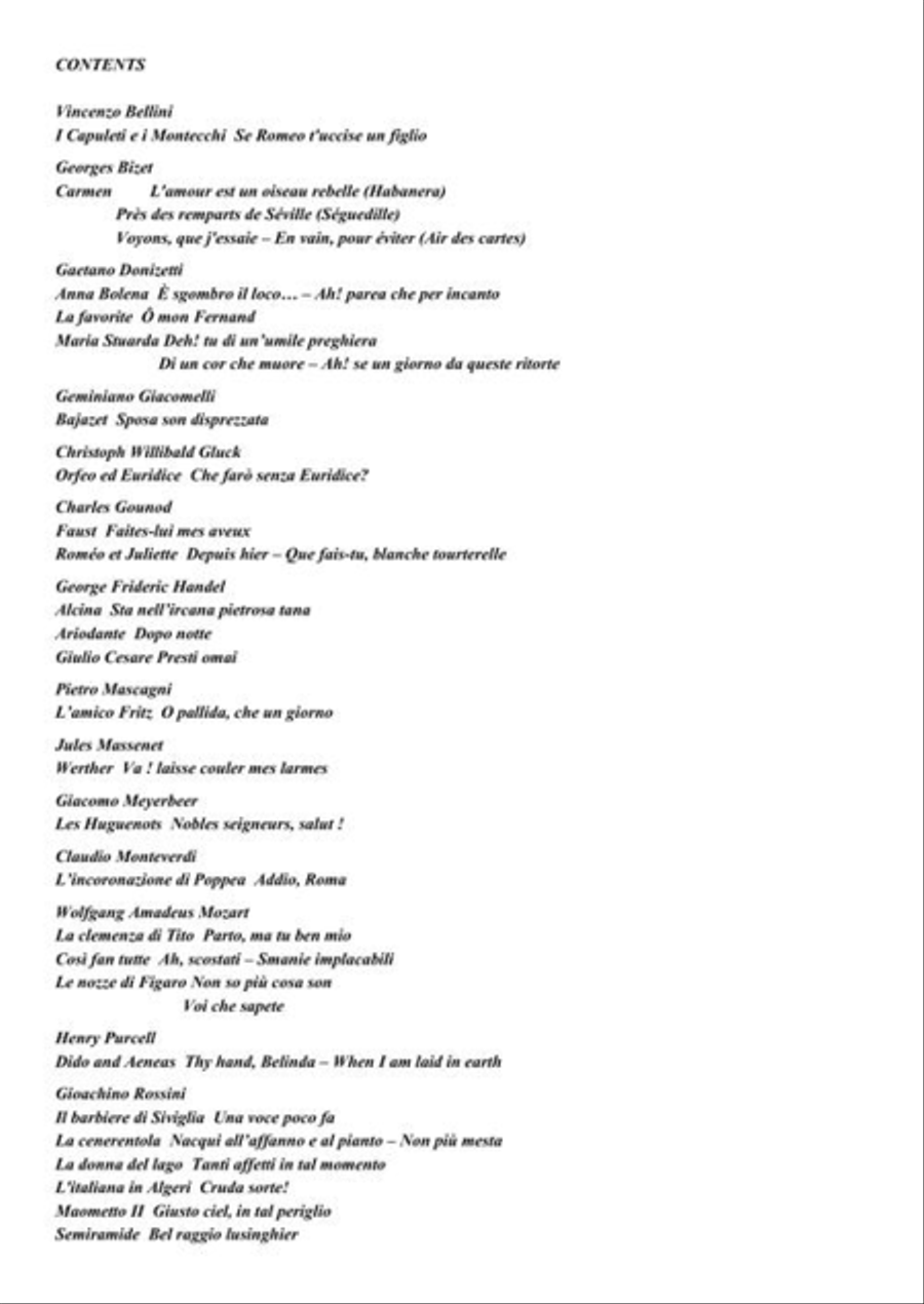 Ricordi Opera Anthology Mezzo-Soprano Voice scores gallery preview page 4