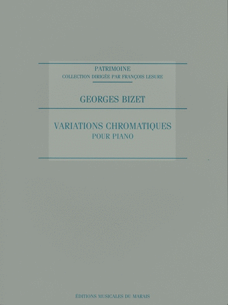 Bizet Planes Variations Chromatiques Piano Book