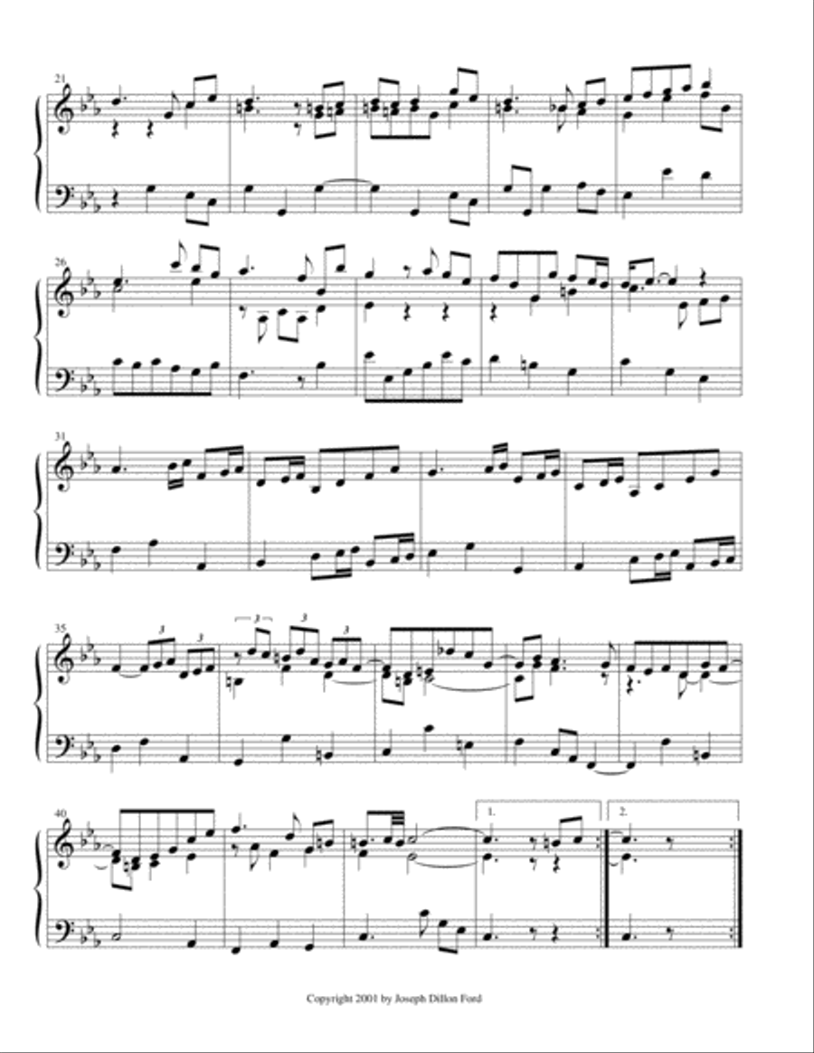 Suite française no. 2 pour le clavecin (French Suite No. 2 for Harpsichord) based on Voltaire's Can Harpsichord scores gallery preview page 6