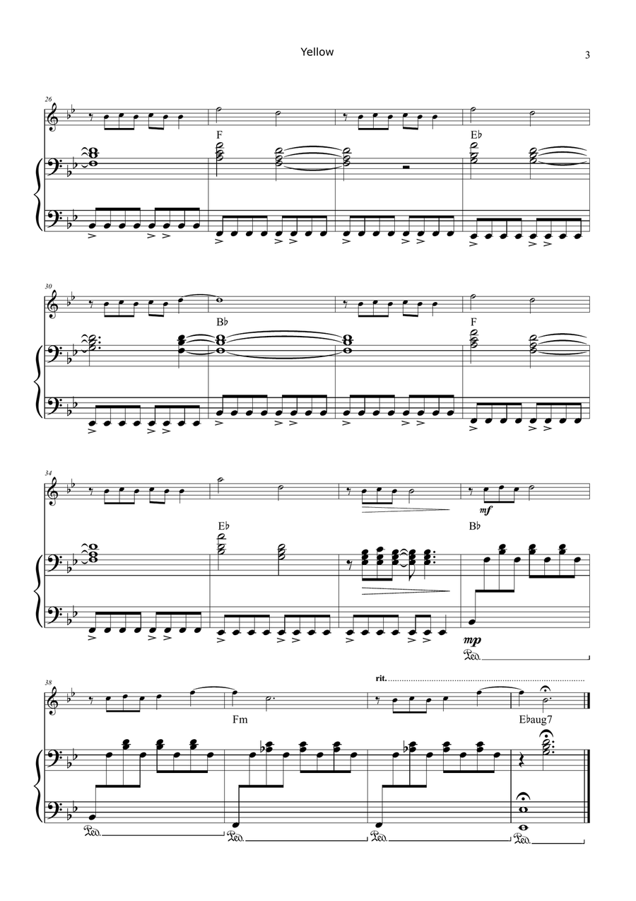 Yellow Chamber Music scores gallery preview page 3