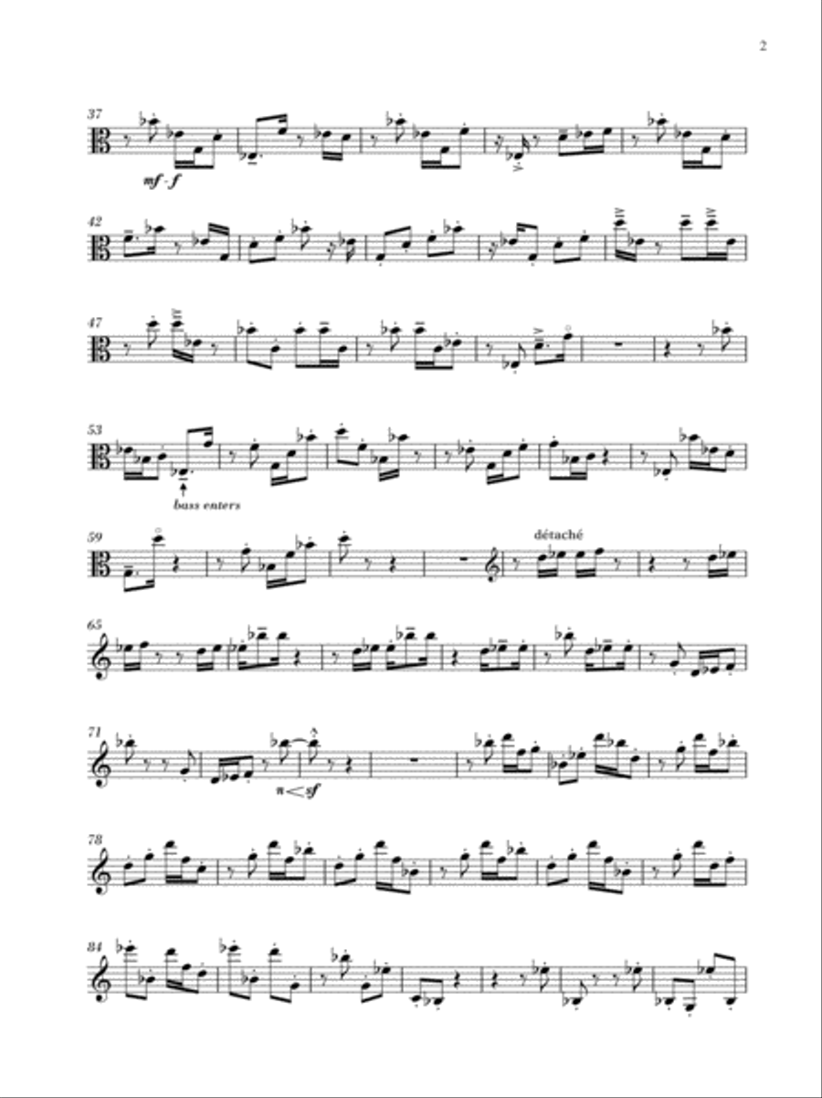 Three Etudes For Viola Three Etudes For Viola Viola scores gallery preview page 2