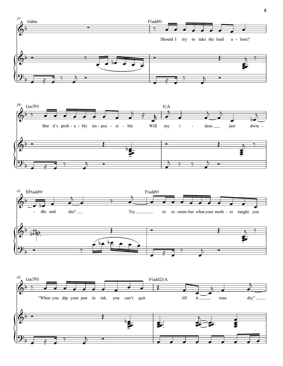 Finish The Fight (from Suffs) Voice scores gallery preview page 5