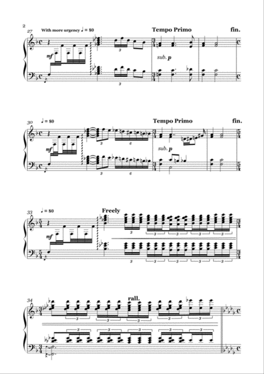 Rhapsodie Russe - Sebastian Thomas Piano Solo scores gallery preview page 2