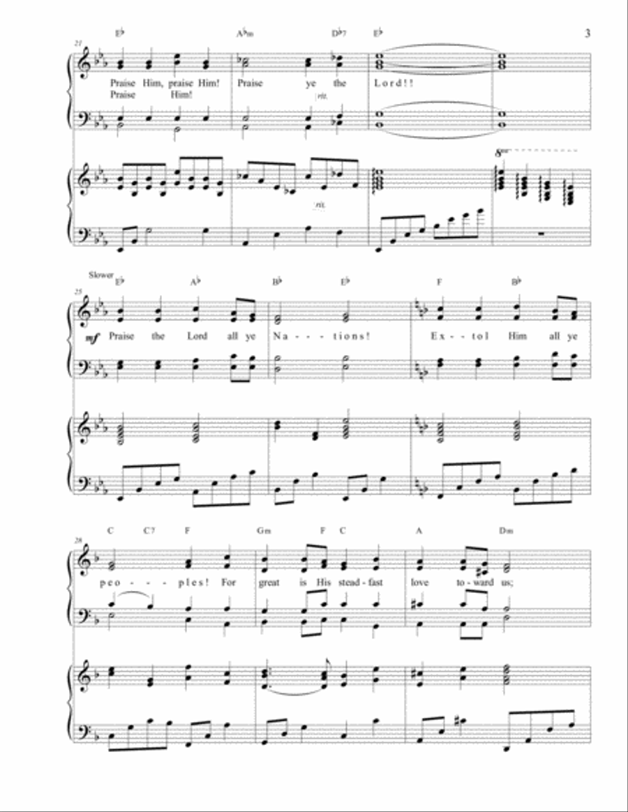 Psalm 117 Psalm 117 4-Part scores gallery preview page 3