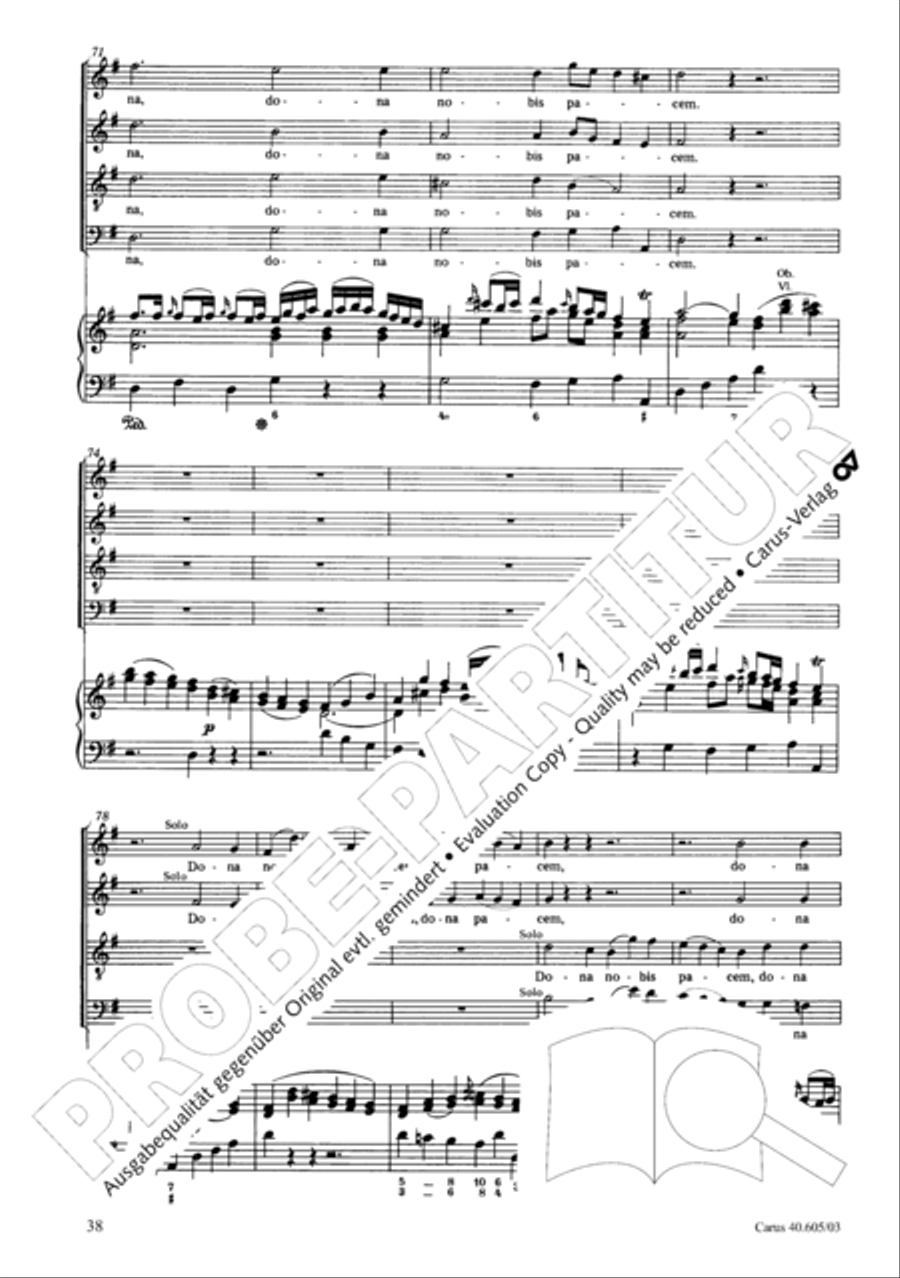Nikolai Mass (Missa Sancti Nicolai) 4-Part scores gallery preview page 39
