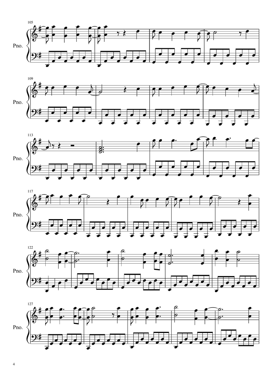 Welcome to the Black Parade Easy Piano scores gallery preview page 4