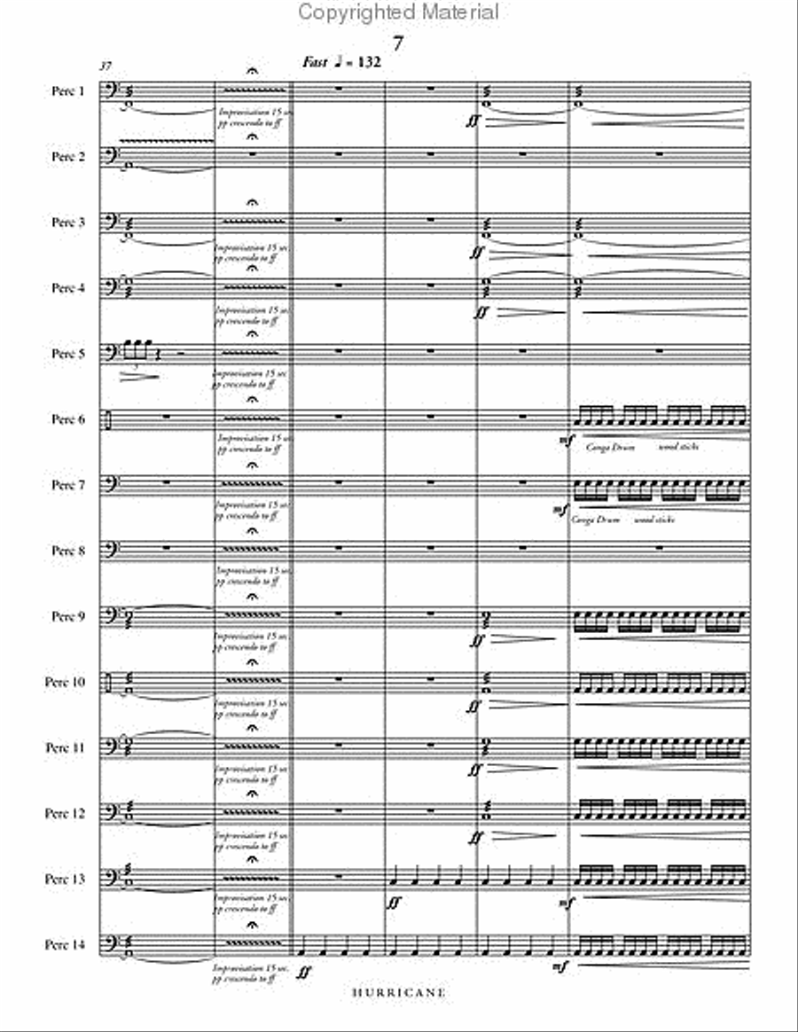 Hurricane Percussion Ensemble scores gallery preview page 8