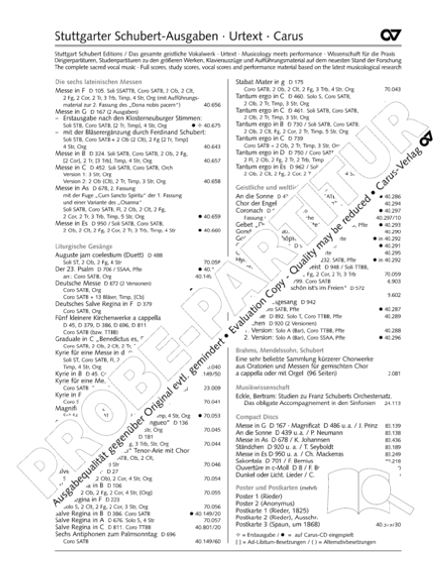 Mass in G Major STB scores gallery preview page 89