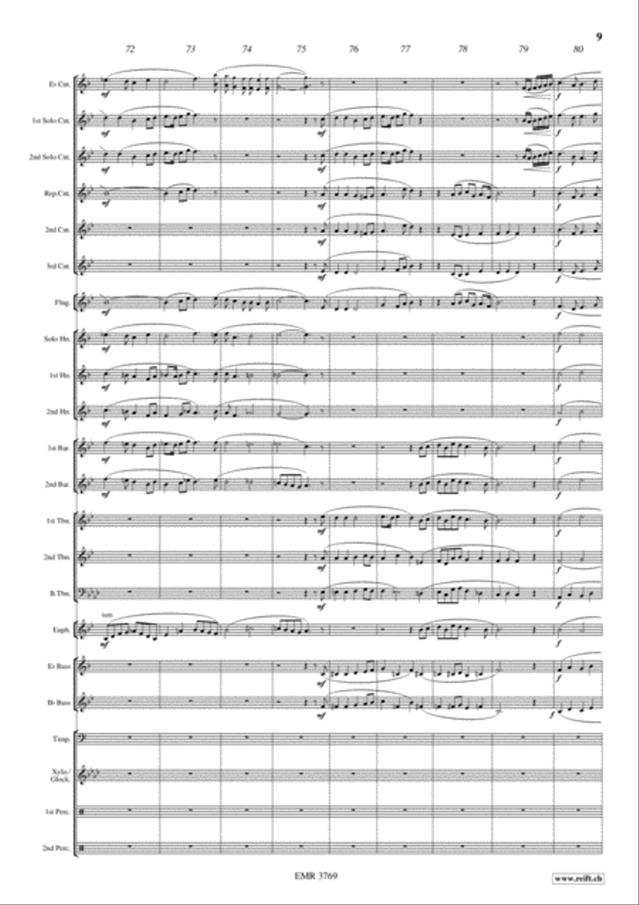 Stephen Foster Medley Stephen Foster Medley Brass Band scores gallery preview page 10