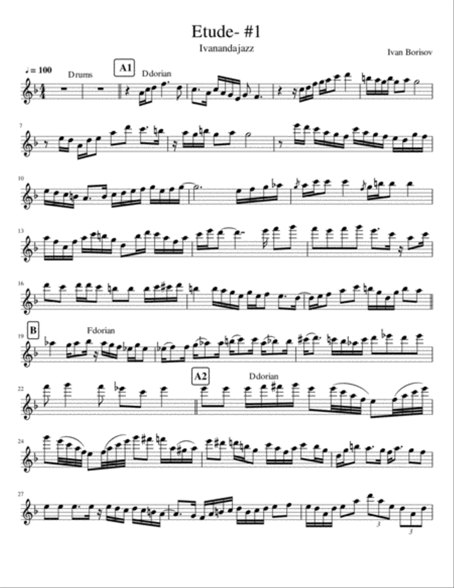 Guitar music Small Ensemble scores gallery preview page 1