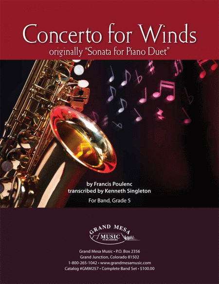 Concerto for Winds (Score)