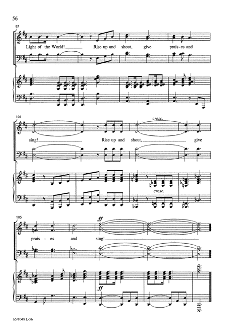 The Light of the World 4-Part scores gallery preview page 58