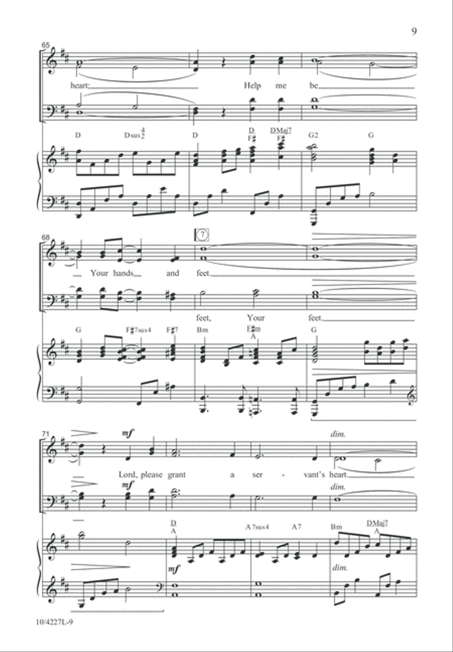 A Servant's Heart 4-Part scores gallery preview page 9
