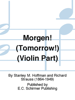 Book cover for Morgen! (Tomorrow!) (Violin Part)