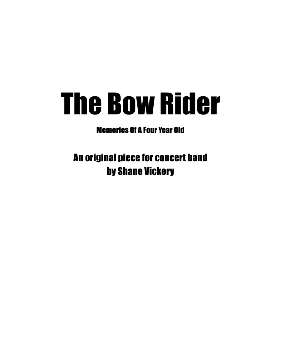 The Bow Rider Concert Band scores gallery preview page 1
