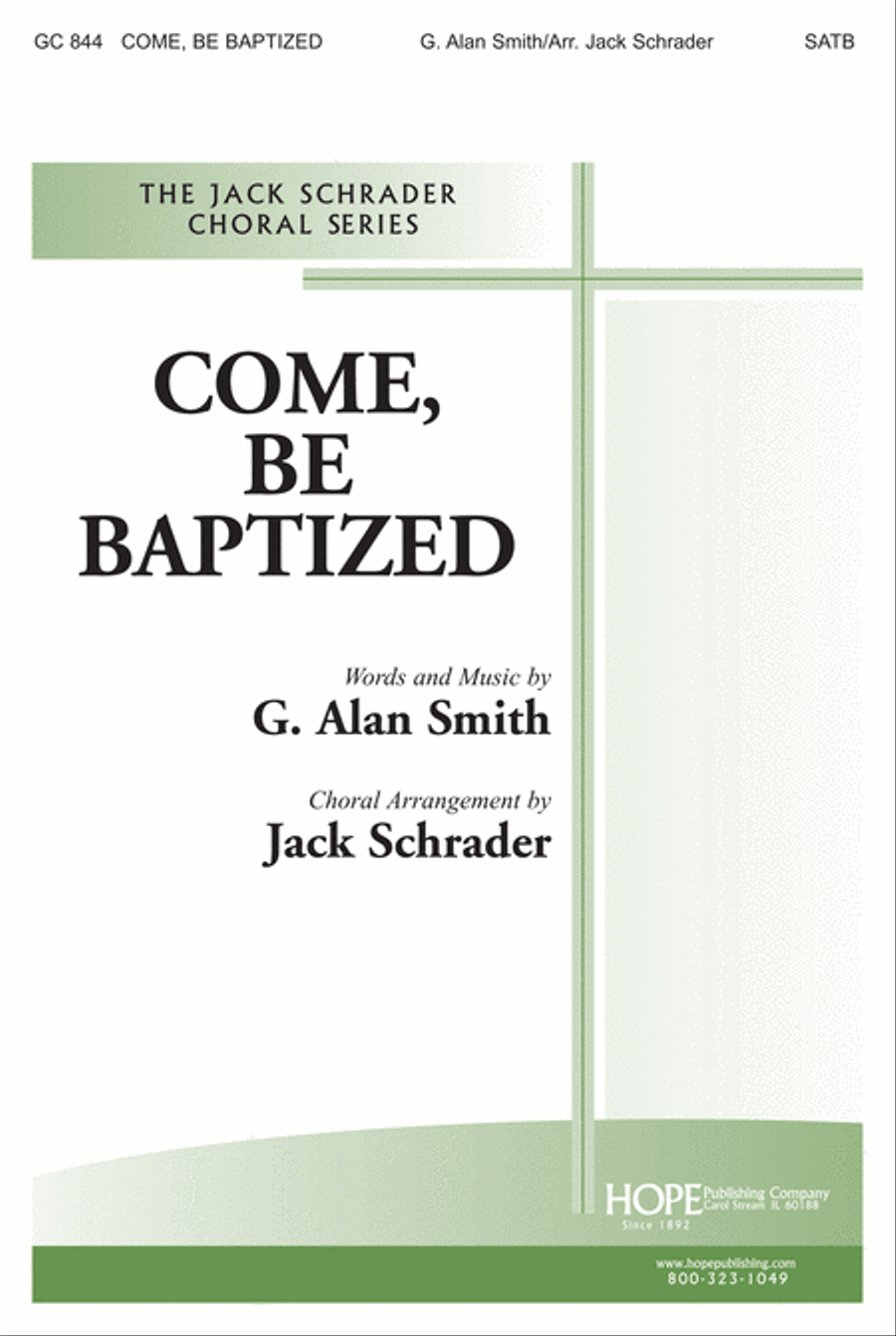 Come, Be Baptized 4-Part scores gallery preview page 1