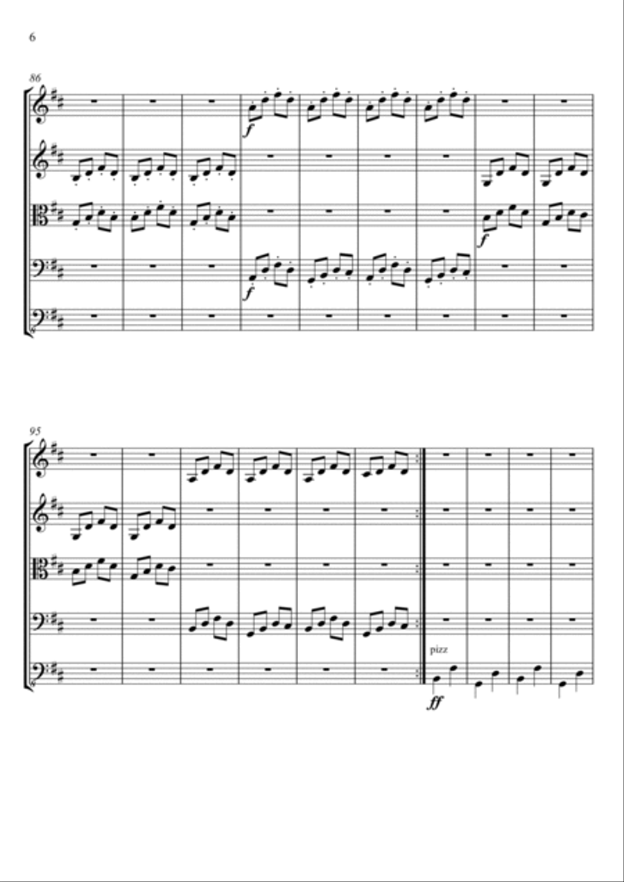 Fuga em Si menor No.1 Fuga em Si menor No.1 Small Ensemble scores gallery preview page 6