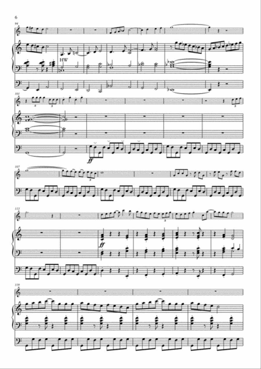 Fanfara alla celtica for trumpet and organ Trumpet Duet scores gallery preview page 6