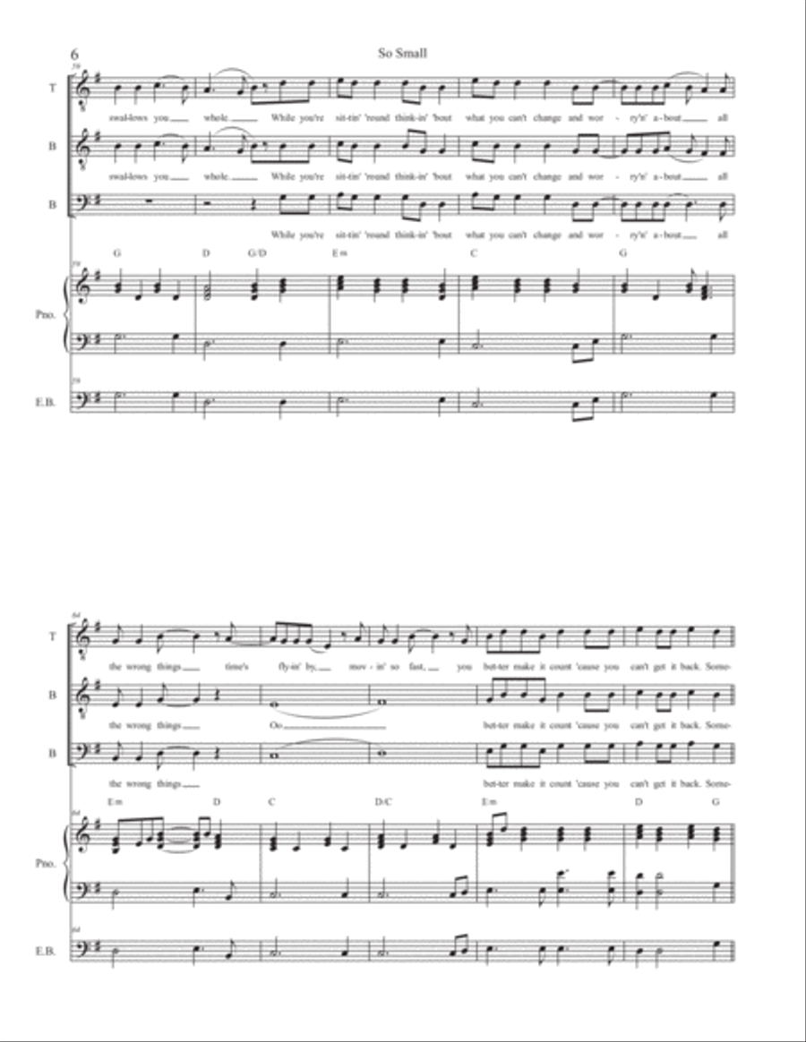 So Small TTBB scores gallery preview page 6