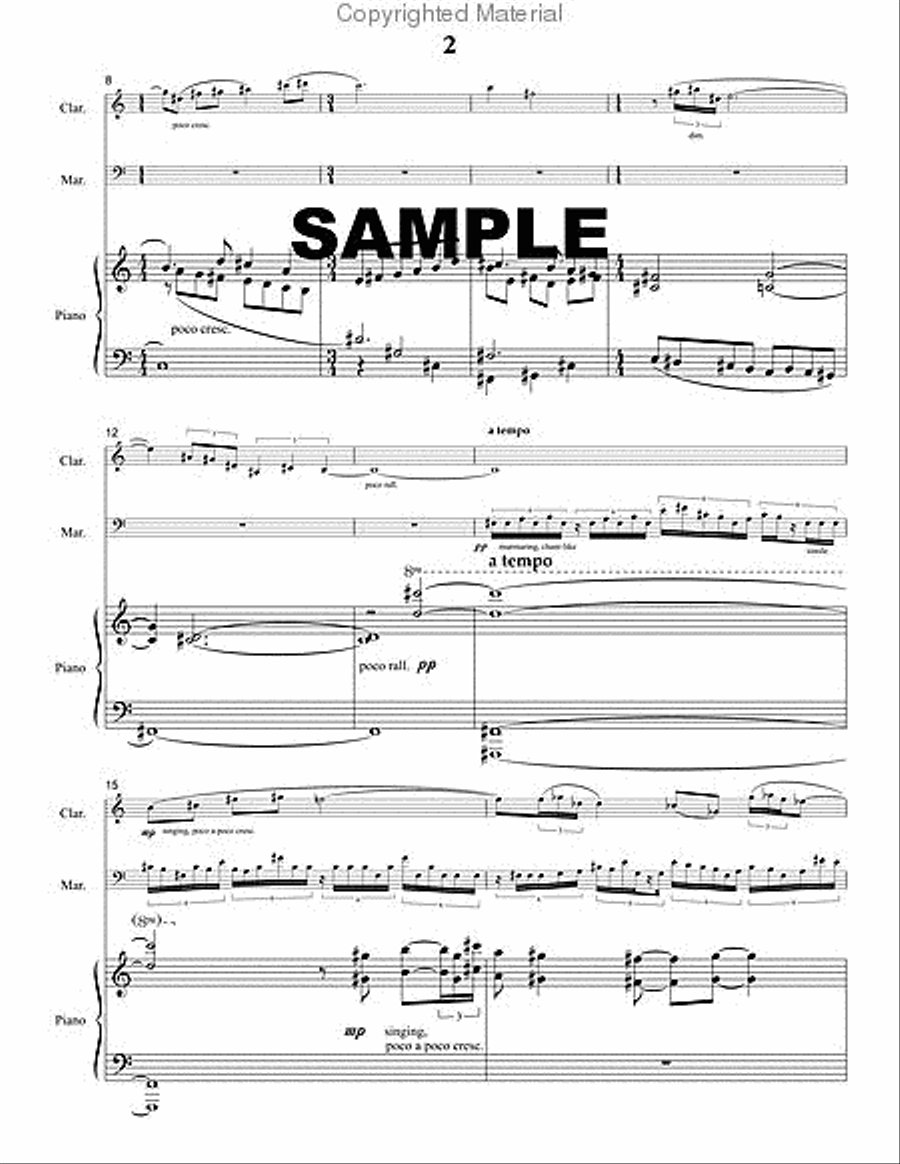Night Sounds Night Sounds B-Flat Clarinet scores gallery preview page 3