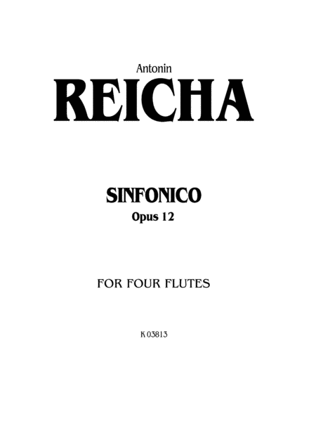 Sinfonica for Four Flutes, Op. 12