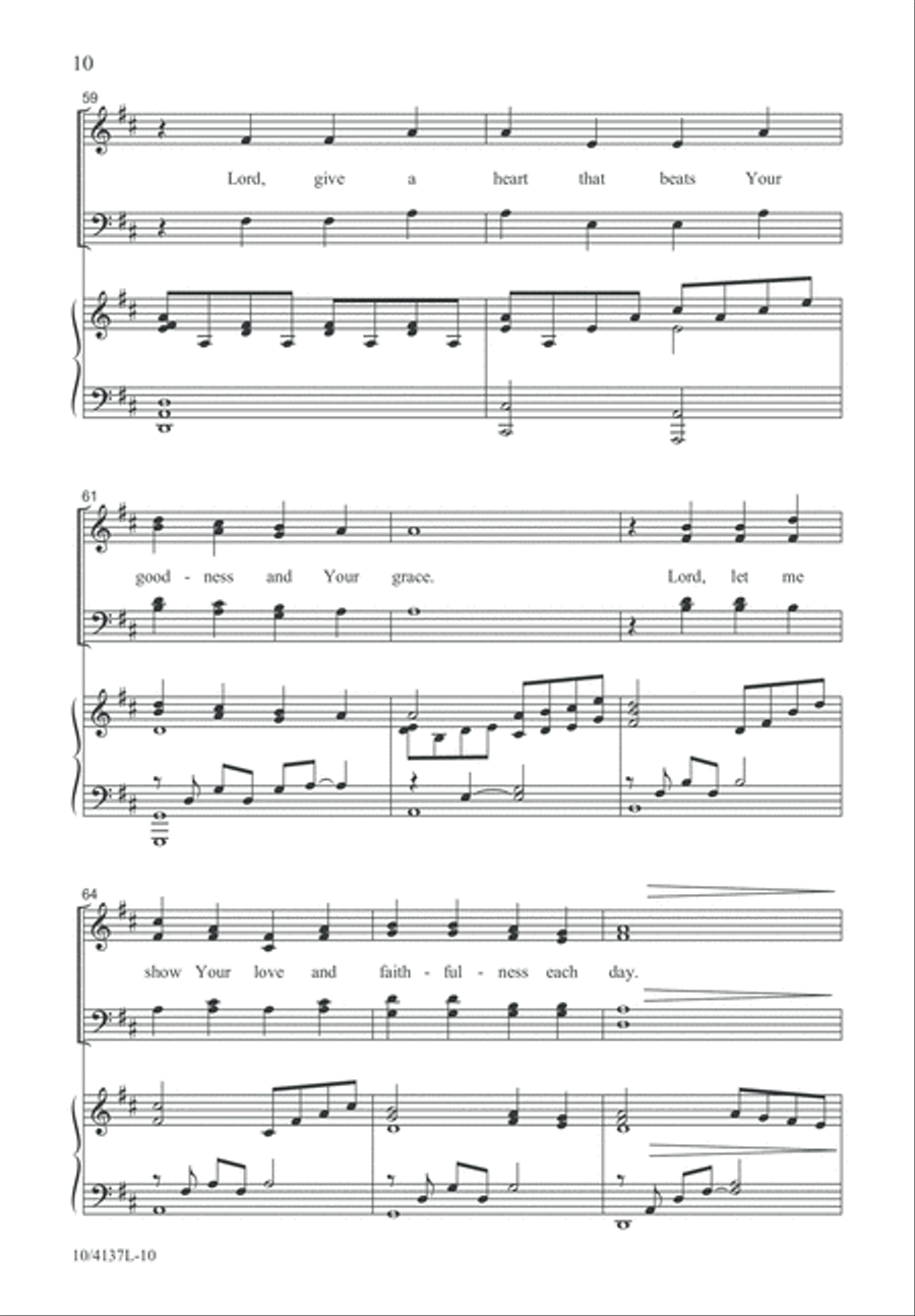 Give Me a Grateful Heart 4-Part scores gallery preview page 11