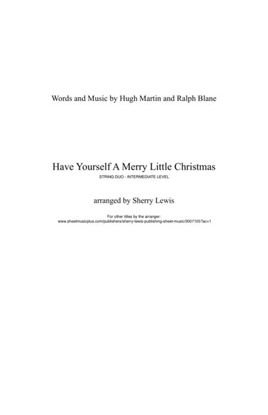 Have Yourself A Merry Little Christmas from MEET ME IN ST. LOUIS image number null