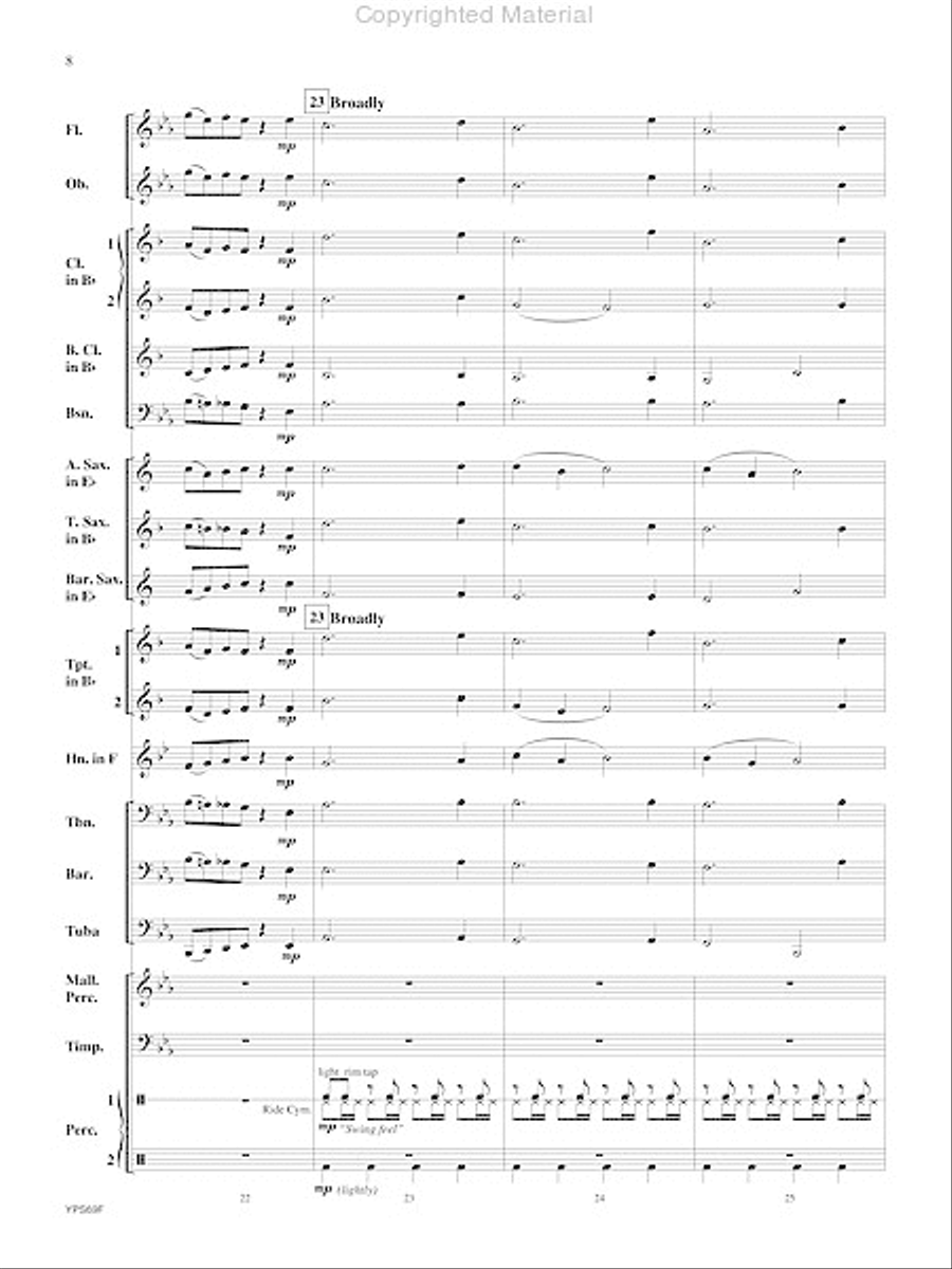 Will Drum for Food Will Drum for Food Concert Band scores gallery preview page 9