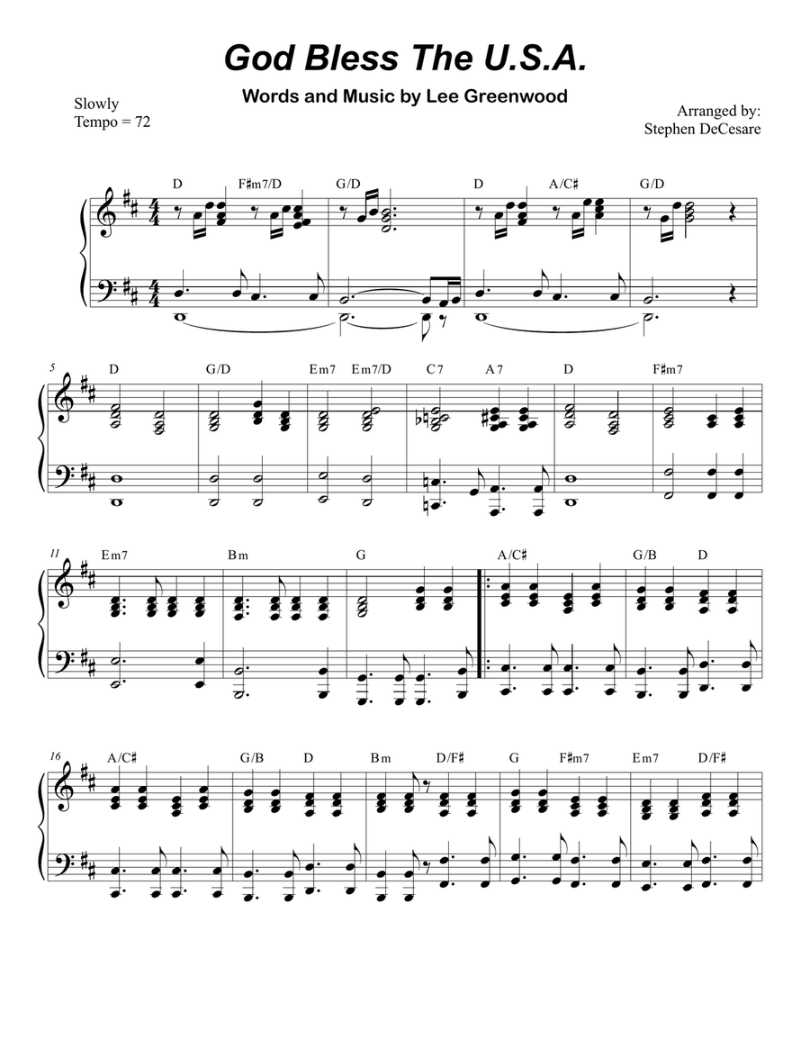 God Bless The U.S.A. Brass Duet scores gallery preview page 6