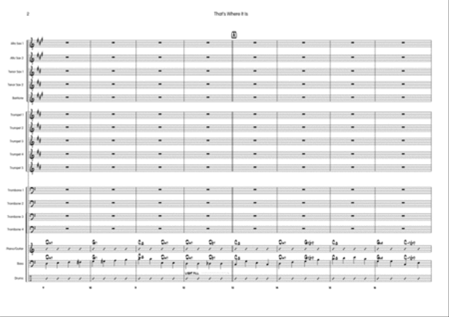 That's Where It Is That's Where It Is Big Band scores gallery preview page 3
