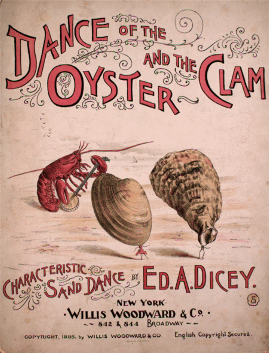 Dance of the Oyster and the Clam. Characteristic Sand Dance Piano Solo scores gallery preview page 1