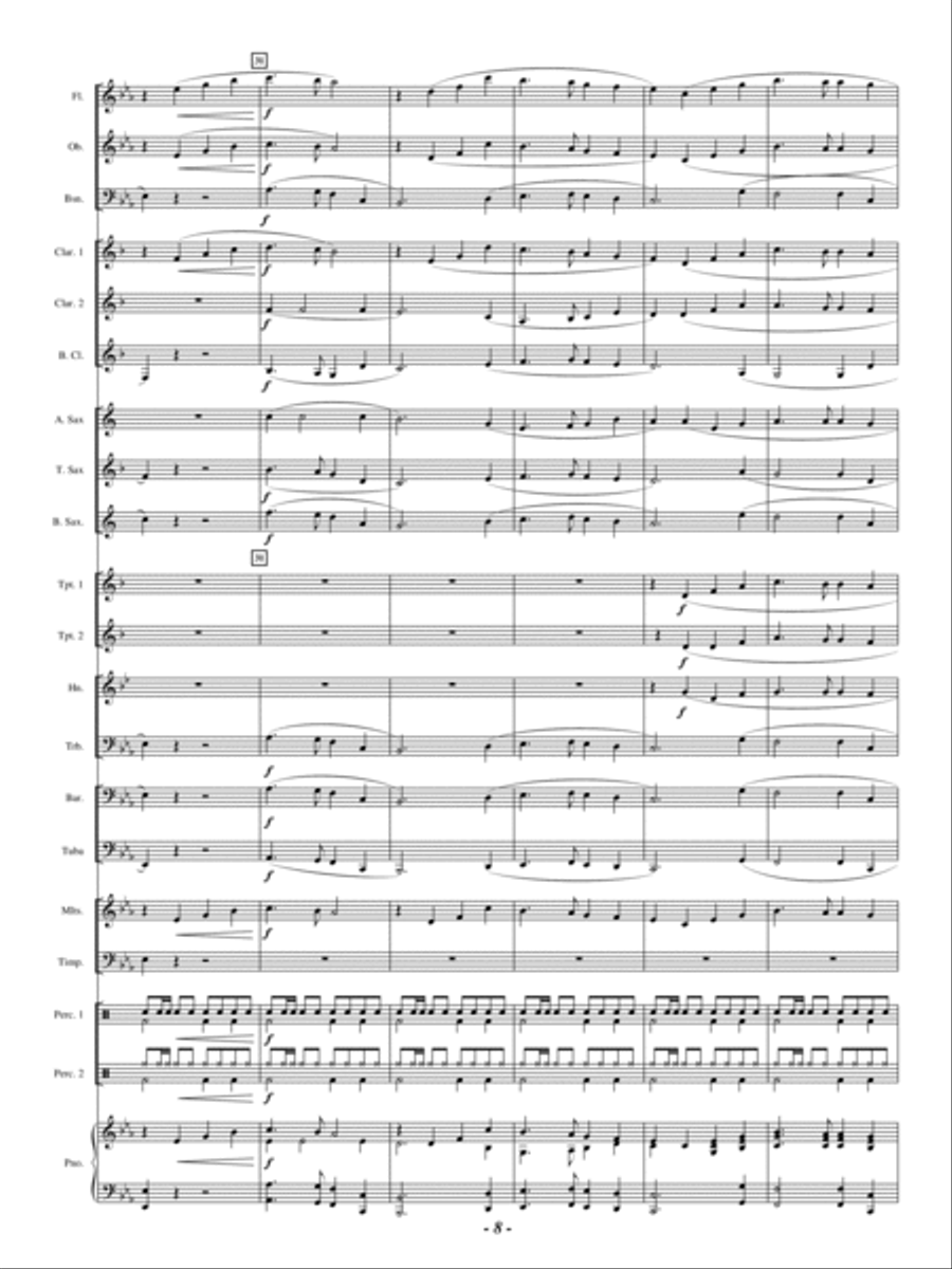 Danza Espanol Concert Band scores gallery preview page 7