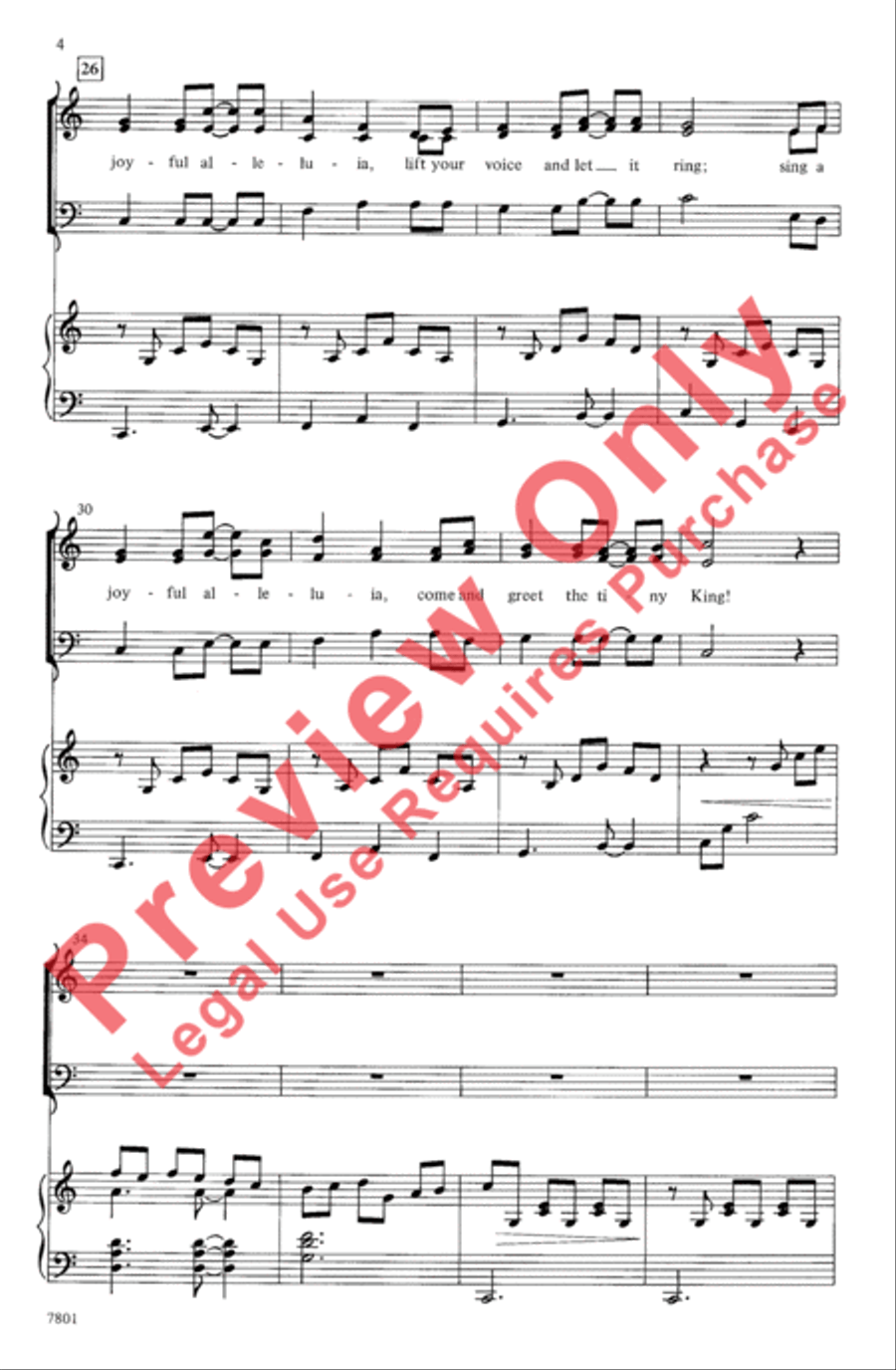 Sing a Joyful Alleluia! 3-Part scores gallery preview page 4