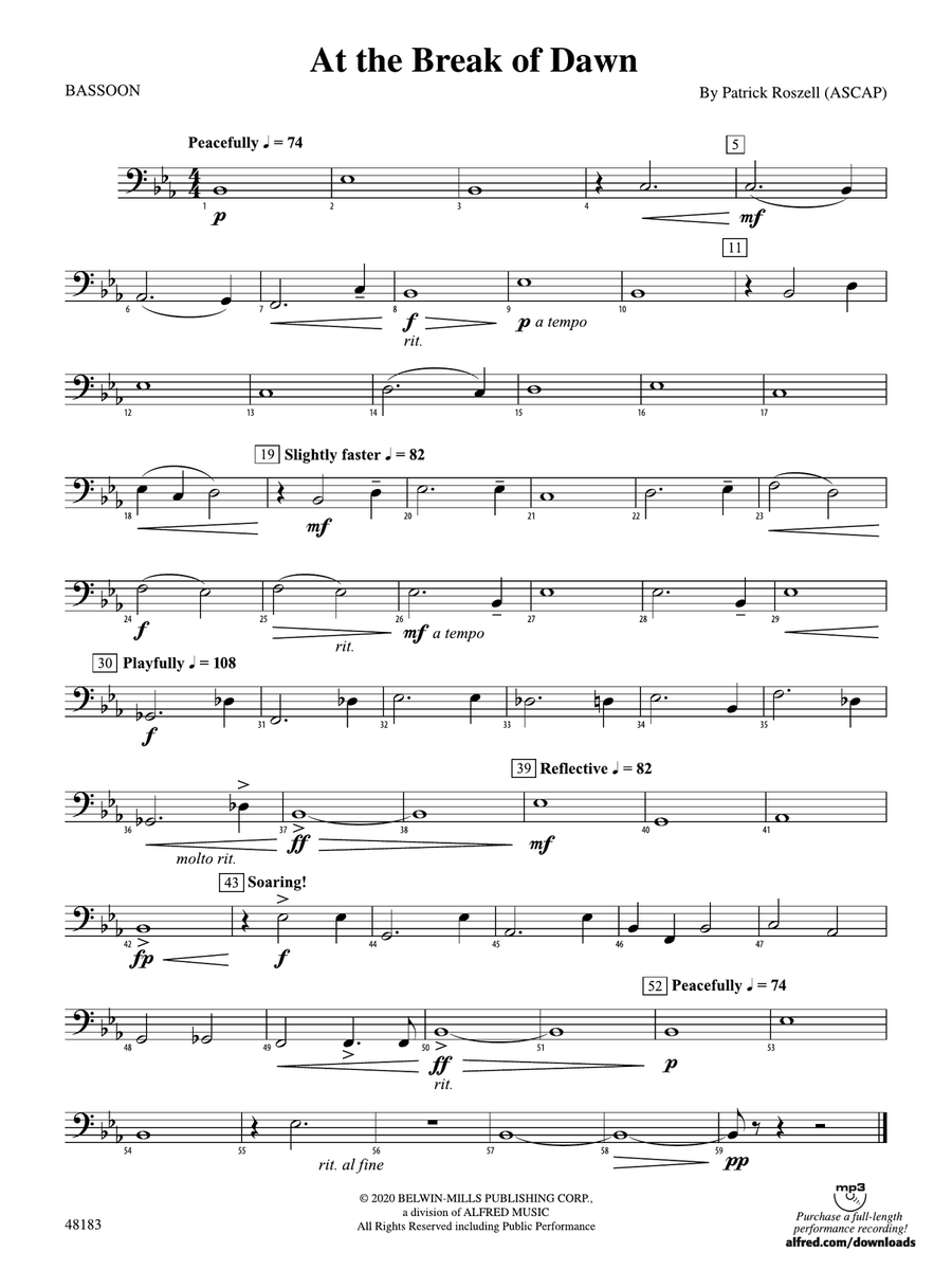At the Break of Dawn: Bassoon